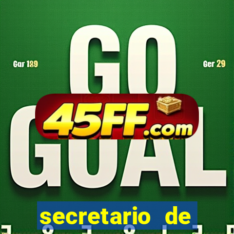 secretario de esporte salario